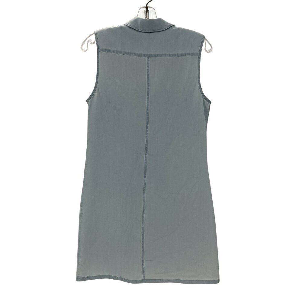 Equipment Femme Lucida Dress Denim Blue Jean Short Collared Dress Sz Small - Picture 4 of 7